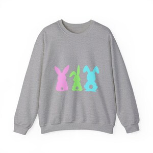 Unisex Pastel Easter Bunny Crewneck Sweatshirt Adults