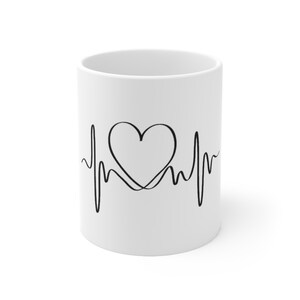Ceramic Coffee Cup Valentine&#39;s Day 11oz