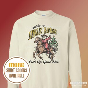 Cowboy Christmas Shirt: Giddy Up Jingle Horse, Howdy Christmas