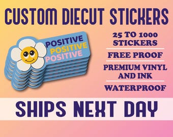 Custom Die Cut Vinyl Stickers: Waterproof Logo Stickers
