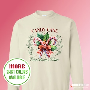 Candy Cane Shirt, Candy Cane Club Shirt, Candy Christmas Shirt, Girly Christmas Shirt, Christmas Shirt, Merry Christmas Shirt