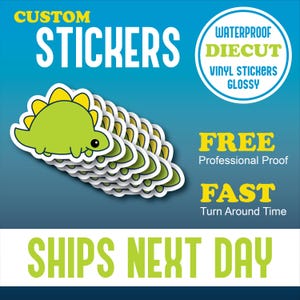 Custom Logo Stickers: Die Cut Waterproof Vinyl