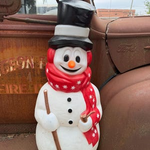 Vintage Empire Blow Mold Snowman - Etsy