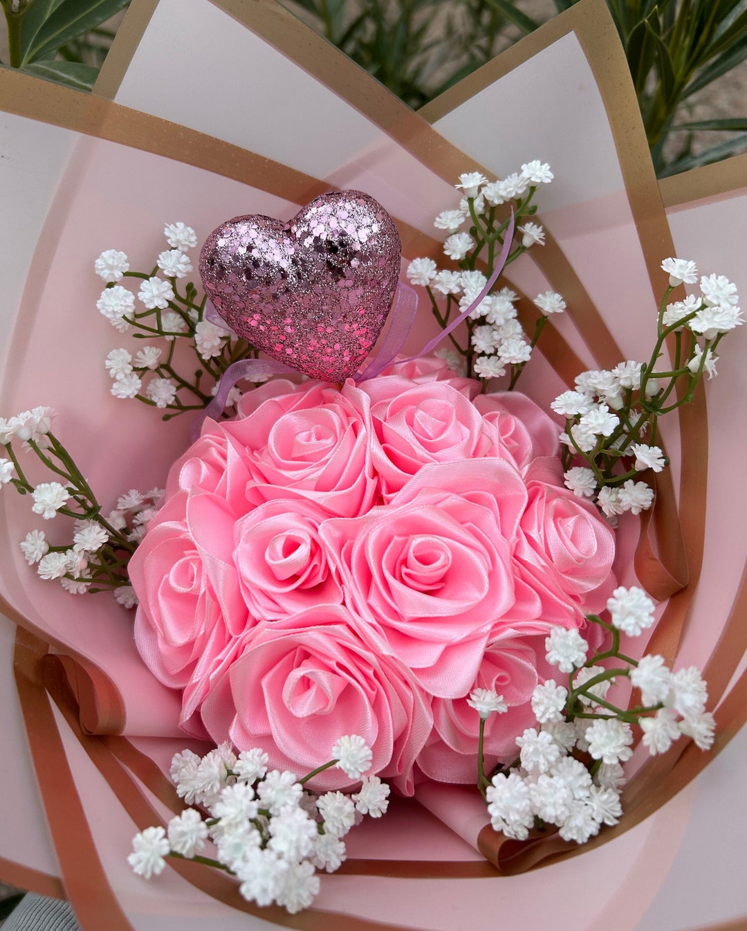 Pinky Ribbon Roses - Etsy