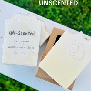 Unscented Natural Soap / Handmade Soap / Cold Process Soap