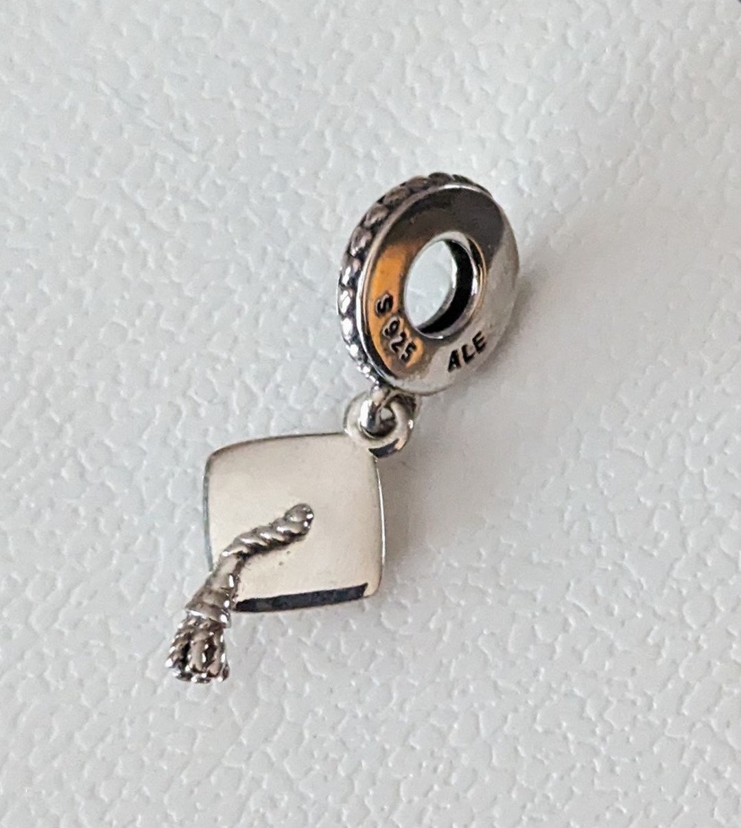 Pandora Sterling Silver Graduation Cap Dangle Charm - Etsy