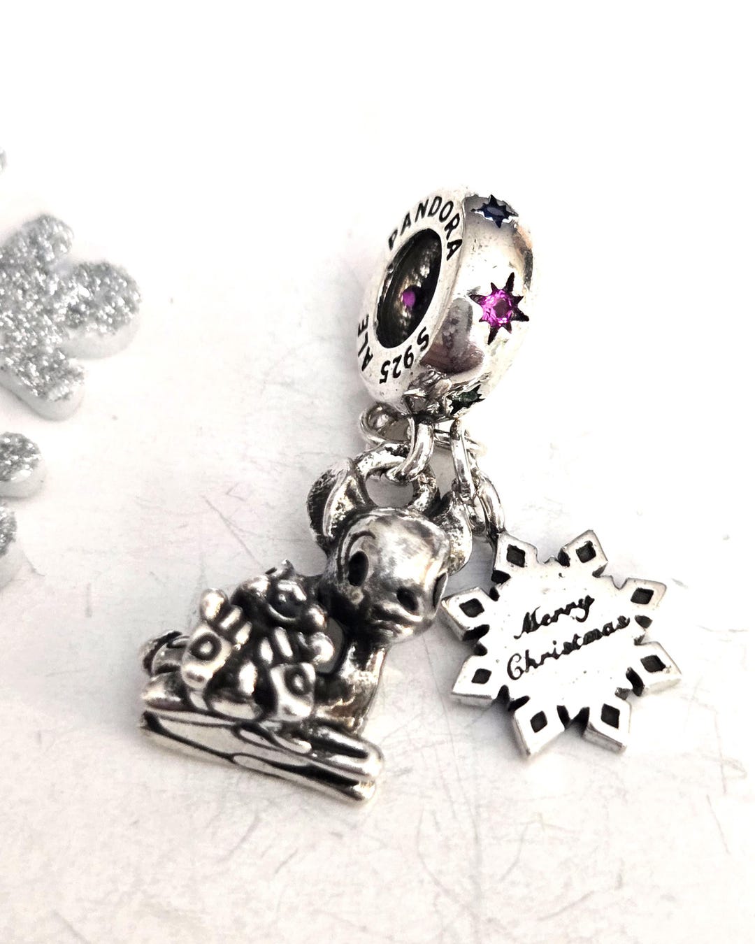 Pandora Sterling Silver Disney Bambi & Thumper Dangle Charm - Etsy
