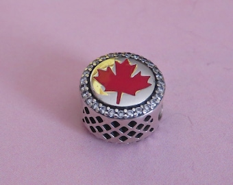 Maple Leaf Charm Pandora Clearance Canada Pandora Sterling Silver Canada  Red Maple Leaf Marquis CZ Charm