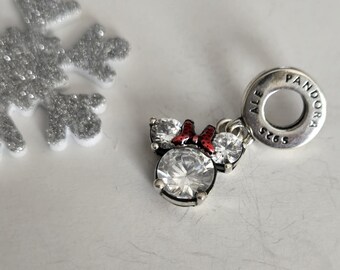 Pandora Sterling Silver Disney Minnie Mouse Silhouette Dangle Charm
