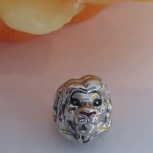Pandora Sterling Silver Disney Simba Black and Brown Enamel Charm