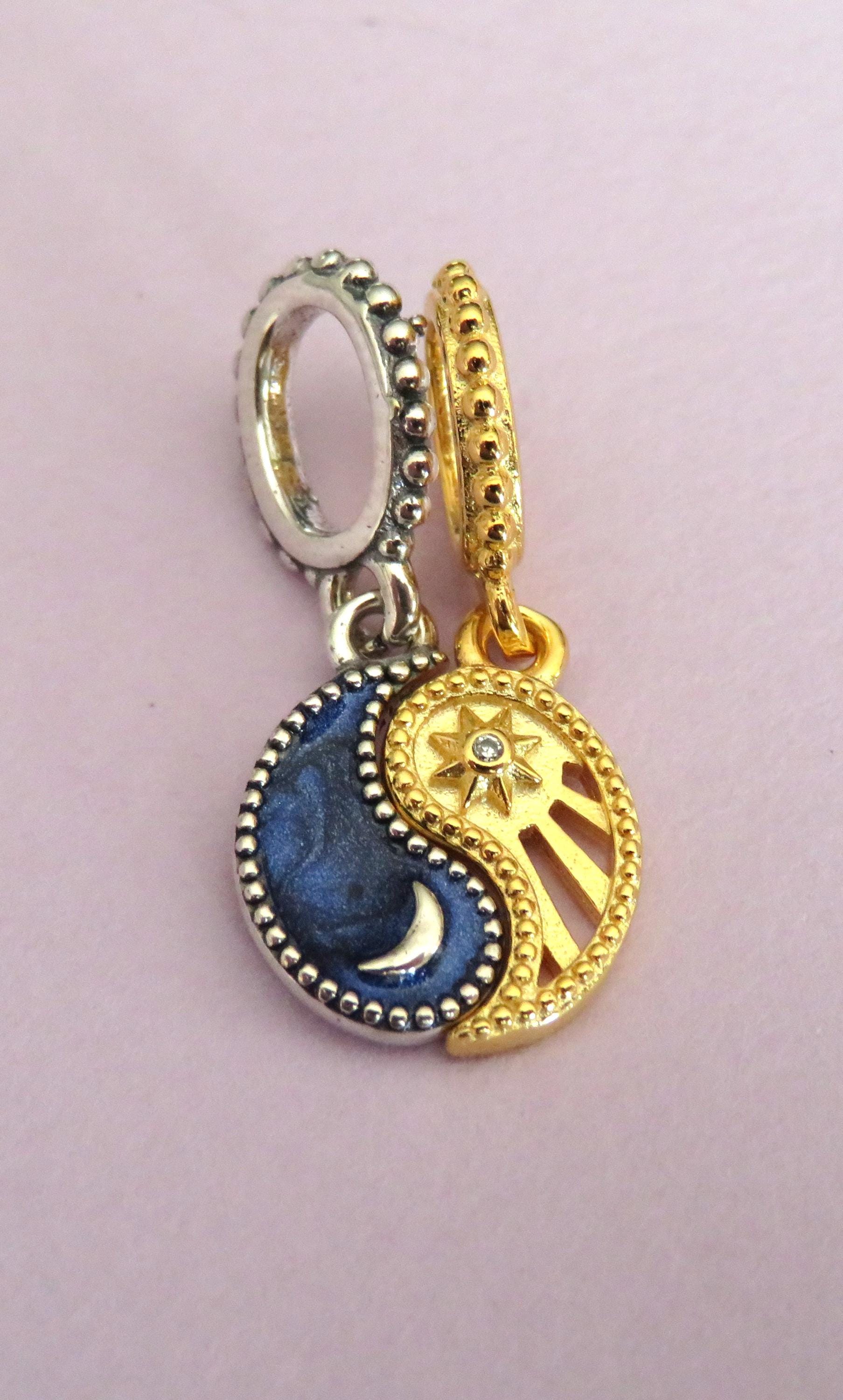 100% PANDORA Rose Gold Splittable Yin & Yang Sparkling