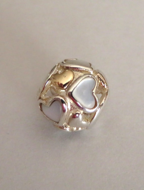 Pandora Sterling Silver Luminous Hearts Charm