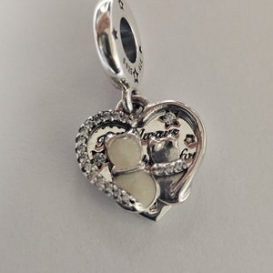 Pandora Sterling Silver Cats Hearts Dangle Charm UK
