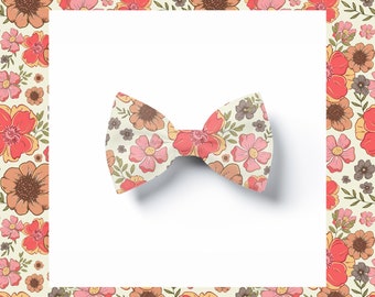 Summer Floral, Pet Bow Tie, Dog Bow, Dog Bow Tie, Bow Cat Neckwear,puppy Bow Tie, Collar Bow Tie, Any occasion Pet Neckwear