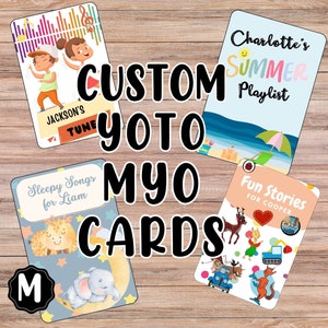 Etiquetas personalizadas para cartões Yoto MYO, projetadas, impressas e enviadas para você