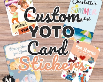 Custom Yoto MYO Card Labels Designed, Printed, & Shipped to You