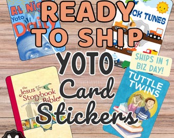 Yoto MYO Card Labels - READY to SHIP - Various Fun Yoto Cards 2 - Ships in 1 Business Day