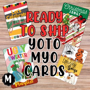 Etiquetas de cartão Yoto MYO - PRONTAS para ENVIO - Feriados de outono e inverno - Envio em 1 dia útil - Várias etiquetas divertidas Yoto