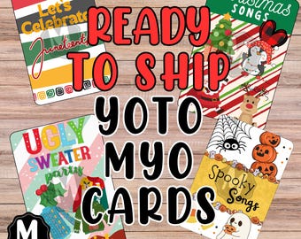 Yoto MYO Card Labels - READY to SHIP - Fall & Winter Holidays - Ships in 1 Business Day - Various Fun Yoto Labels