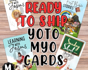 Christian Yoto MYO Card Labels: Bible Stories, Jesus Songs - READY to SHIP - Ships in 1 Business Day