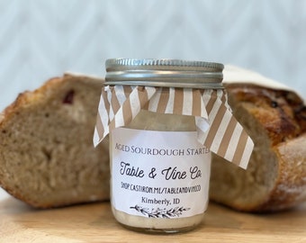 Gluten-Free Aged Sourdough Starter - Active Starter - Fresh - Organic - Made in Idaho - Sourdough Breads - Local Sourdough Starter