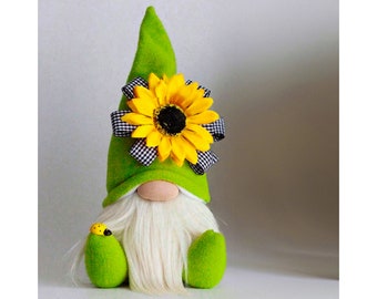 Sunflower Gnomes | Springtime Gnome| Plush Gnomes | Handmade Gnomes