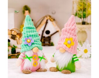 Easter Handmade Gnome Decor | Indoor Gnomes | Handcrafted Gnomes | Plush Gnomes