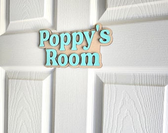 Kids Door Sign, Personalized Door, Wall Name Sign, Nursery Decor, Kids Name Sign, Name Plaque, Kids Room Decor, Personalized Name Door Sign