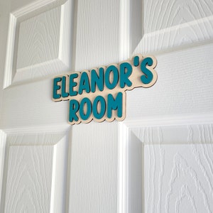 Kids Door Sign, Personalized Door, Wall Name Sign, Nursery Decor, Kids Name Sign, Name Plaque, Kids Room Decor, Personalized Name Door Sign