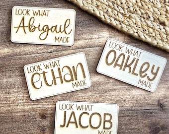 Personalized Look What I Made Magnets, Kids Name, Artwork, Display, Gift, Refrigerator Magnet, Home Decor, Children, Kids magnet artwork