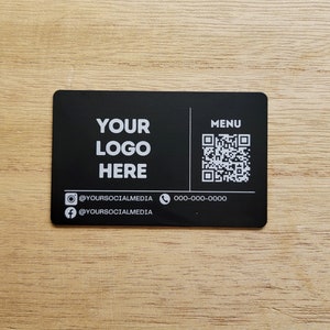 Metal Business Cards, THICK metal cards, Personalized Metal Cards, Luxury Card, Custom Metal Cards, 0.8mm thick