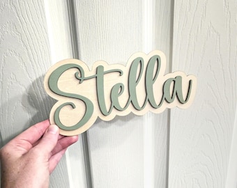 Personalized Kids Door Sign, Kids Door Name Sign, Nursery Wall Name Sign, Bedroom Name Sign, Kids Bedroom Door Name Sign, Custom Door Sign