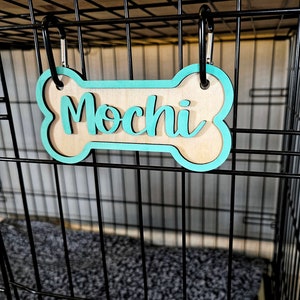 Personalized Crate Sign, Custom Dog Decor, Hanging Crate Sign, Custom Crate Sign, Dog Bone Sign, Personalized Dog Gift, Animal Sign