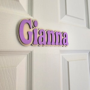 Kids Door Sign, Personalized Door, Wall Name Sign, Nursery Decor, Kids Name Sign, Name Plaque, Kids Room Decor, Personalized Name Door Sign