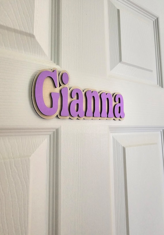Kids Door Sign, Personalized Door, Wall Name Sign, Nursery Decor, Kids Name Sign, Name Plaque, Kids Room Decor, Personalized Name Door Sign