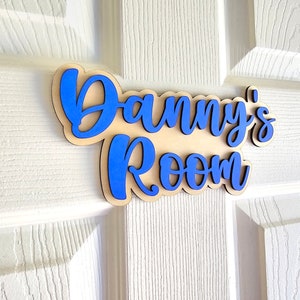 Personalized Kids Door Sign, Kids Door Name Sign, Nursery Wall Name Sign, Bedroom Name Sign, Kids Bedroom Door Name Sign, Custom Door Sign