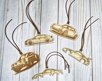 Car Ornament, Car Enthusiast Gift, Porsche Ornament, Audi Ornament, Rearview Mirror Charm, Boyfriend Gift, Husband Gift