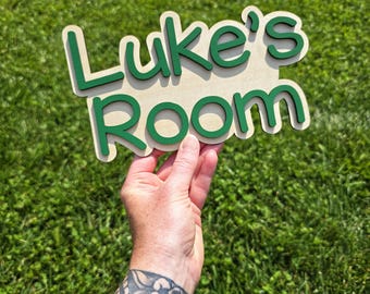 Personalized Kids Door Sign, Kids Door Name Sign, Nursery Wall Name Sign, Bedroom Name Sign, Kids Bedroom Door Name Sign, Custom Door Sign