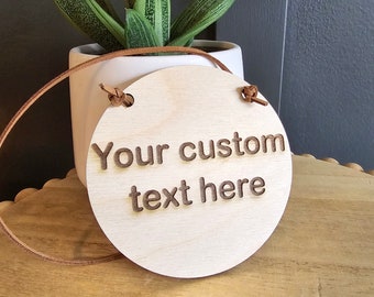 Personalized Wooden Hanging Sign, Custom Sign, Custom Text Sign, Man Cave Sign, Bar Sign, Door Sign, Hanging Sign, Room Decor, Business Sign