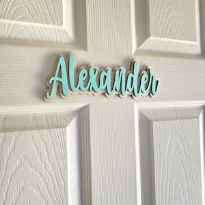 Personalized Kids Door Sign, Kids Door Name Sign, Nursery Wall Name Sign, Bedroom Name Sign, Kids Bedroom Door Name Sign, Custom Door Sign