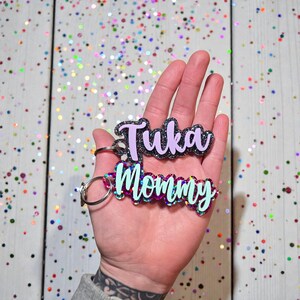 Custom Acrylic Name Keychain, Backpack, Lunch Box Tag, Kids Bag Charm