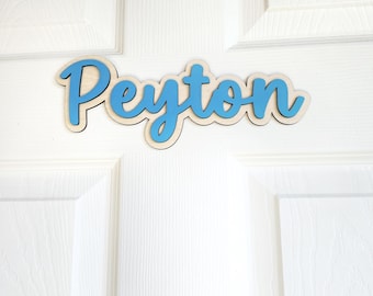 Personalized Kids Door Sign, Kids Door Name Sign, Nursery Wall Name Sign, Bedroom Name Sign, Kids Bedroom Door Name Sign, Custom Door Sign