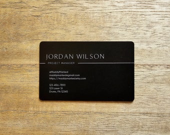 Metal Business Cards, THICK metal cards, Personalized Metal Business Cards, Luxury Card, Custom Metal Cards, 0.8mm thick