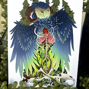 Owl Demon 5X7 Art Print