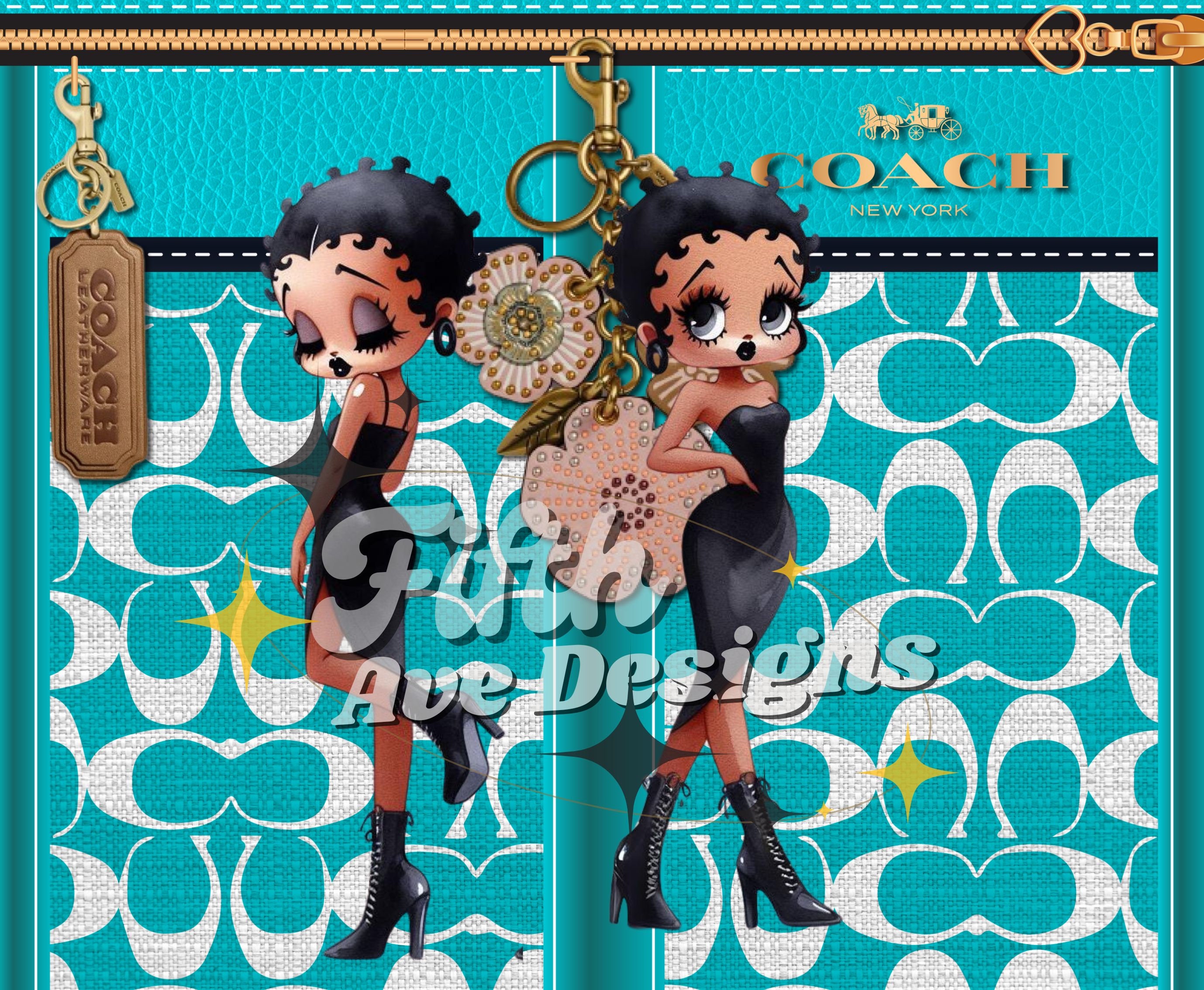 Novelty Leather Purse Tumbler Wrap, Black Betty Boop, Betty Boop Png, Betty Boop Tumbler Wrap