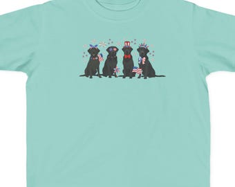 USA Black Lab Toddler Shirt Black Labrador Retriever Fourth of July Tshirt Dog 4th of July T Shirt Lab Tee Lab Retriever Gift Patriotic Dog