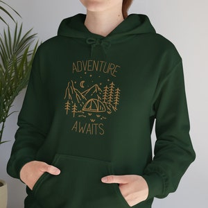 Cute Camping Sweatshirt Vintage Outdoor Lover Hoodie Vacation Sweater Camper Lover Gift Hiking Pullover Nature Lover Adventure Tent Sweater