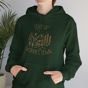 Cute Camping Sweatshirt Vintage Outdoor Lover Hoodie Vacation Sweater Camper Lover Gift Hiking Pullover Nature Lover Adventure Tent Sweater
