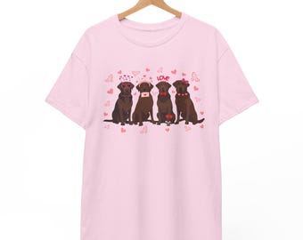 Valentine Chocolate Lab Shirt Gildan Labrador Retriever Valentines Day Shirt Lab Mom Tee Dog Valentine Day Tshirt Brown Lab Mama T Shirt Lab