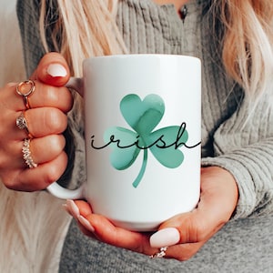 Irische Tasse Irische Kaffeetasse St. Patricks Day Tasse St. Pattys Tag Dekor Irische Teetasse Shamrock Tasse Klee Tasse Frühlingstasse Irisches Geschenk für Sie